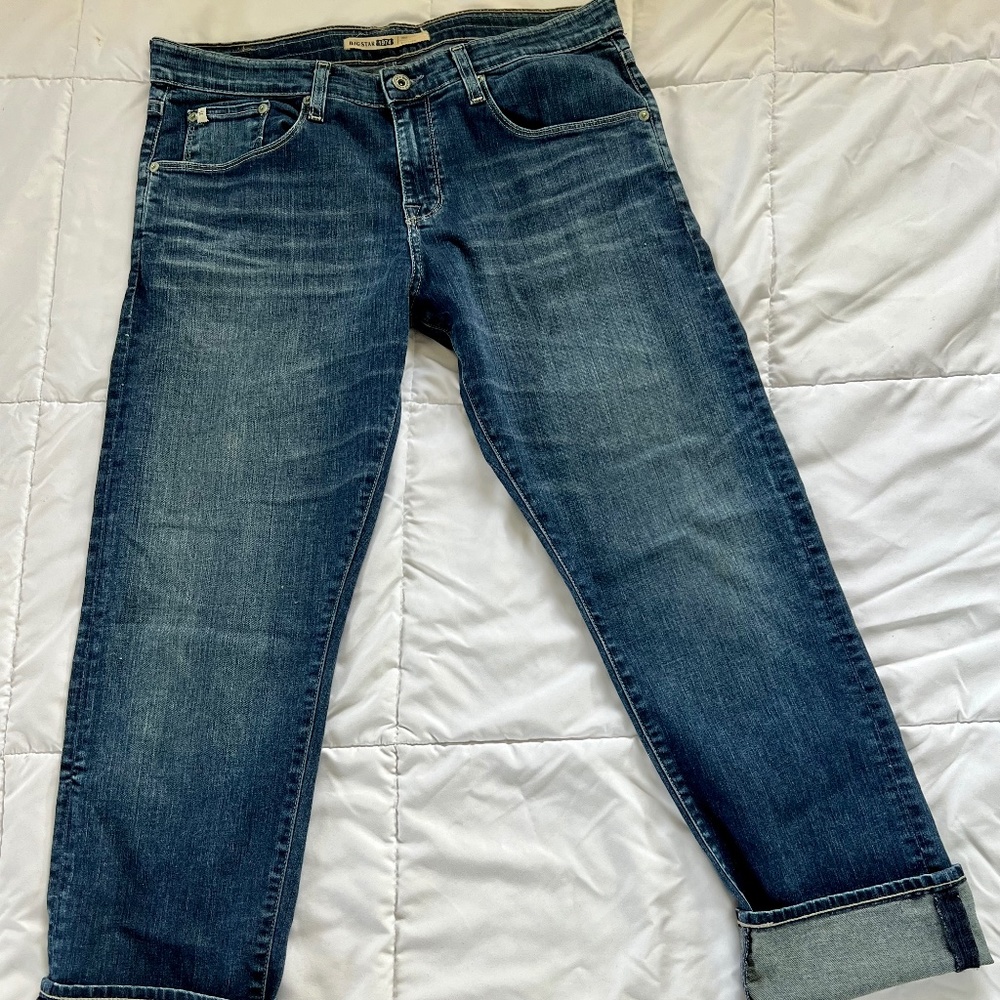 Big Star 1974 Joey Boyfriend Medium Washed Blue Jeans